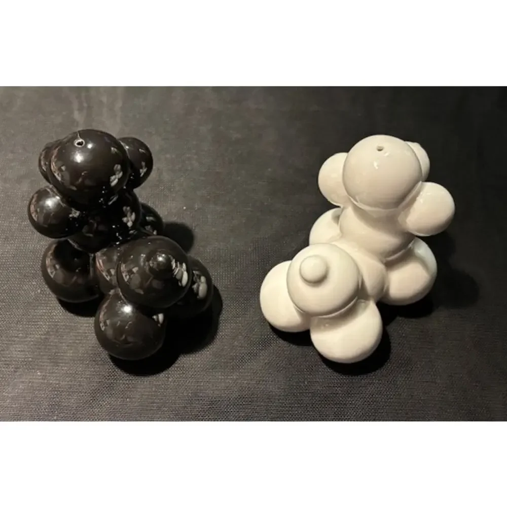 Jonathan Adler Poodle Salt and Pepper Shakers Contemporary Design EUC